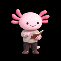 Pink Axolotl GIF by Hello Axel