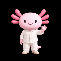 Pink Axolotl GIF by Hello Axel