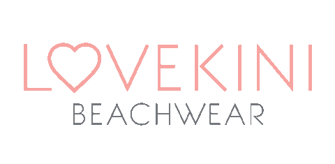 lovekini giphyupload swimwear beachwear heart logo Sticker