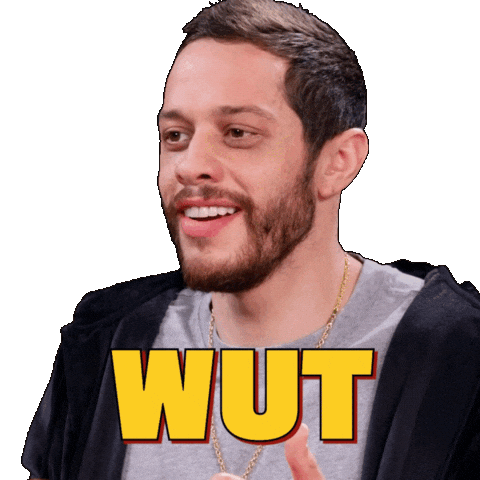 Pete Davidson What Sticker by First We Feast