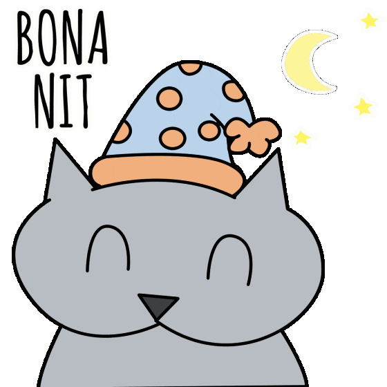 Luna Buenas Noches Sticker