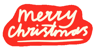 Merry Christmas Happy Holidays Sticker by Nina Cosford