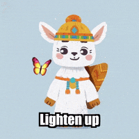 Freedom Lighten Up GIF by Llamaozi