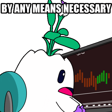 Im All In To The Moon Sticker by Magic Eden