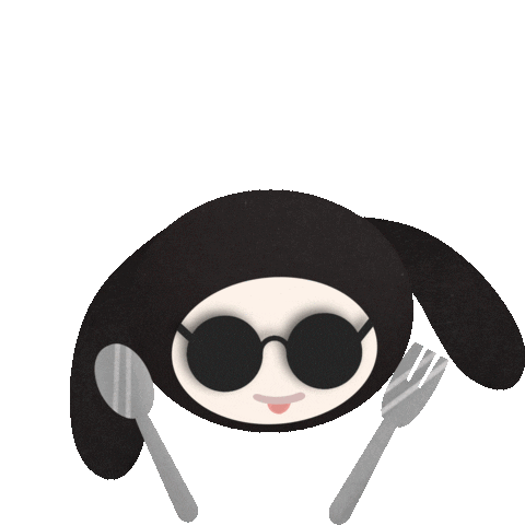 Hungry Lets Eat Sticker