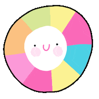 Happy Rainbow Sticker by Linzie Hunter