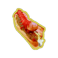 Egg Hotdog Sticker