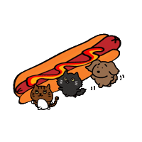 Cat Dog Sticker