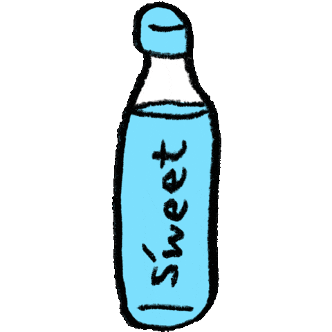 Water Bottle Sticker by Adam J. Kurtz