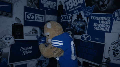 Cosmo Homerun GIF by BYU Cougars