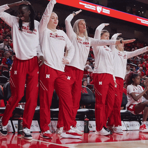 Ncaa Womens Basketball Dancing GIF by Huskers