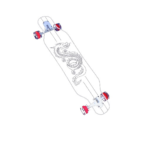 ghostlongboard giphyupload ghost skate skateboard Sticker