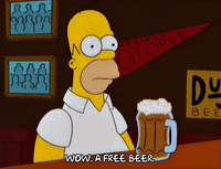 homer simpson beer GIF