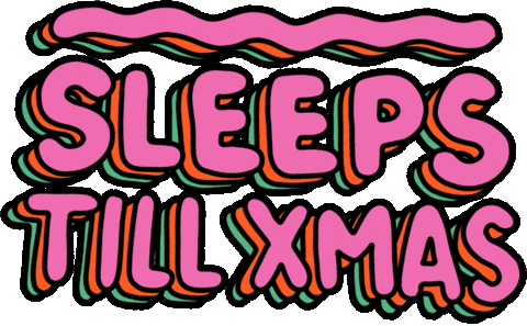 Christmas Sleeps Sticker by Poppy Deyes