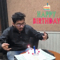 Happy Birthday Celebration GIF by Rahul Basak