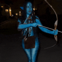 Blue Girl Art GIF