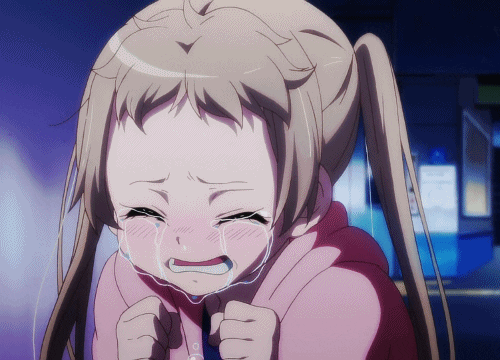 manga crying GIF
