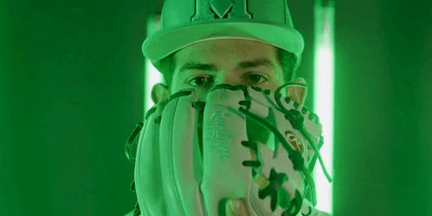 Baseball Ball GIF by Marshall University Athletics