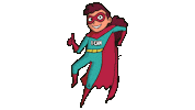 I Can Hero Sticker by dfctr