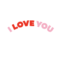 I Love You Pink Sticker by Glamour