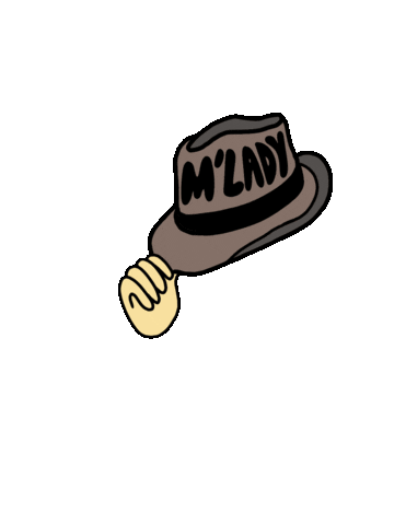shopfrankiesue hat fedora mlady frankiesue Sticker