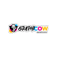 Cow Sticker by Asteca