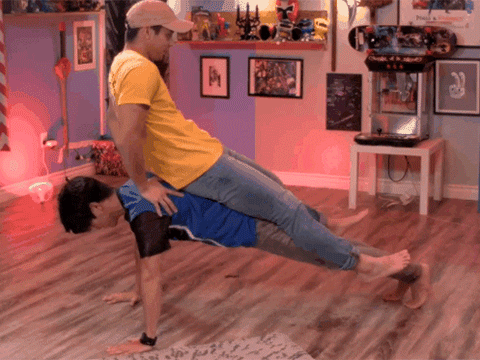 exercise push up GIF by Hyper RPG