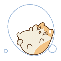 Tired Cat Sticker by Bichi Mao