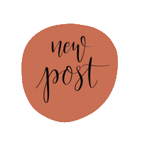 New Post Lettering Sticker