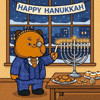 Happy Hanukkah GIF by Kanpai Pandas