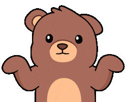 I Dont Care Whatever Sticker by BEARISH