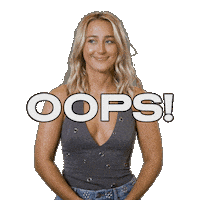 Mistake Oops Sticker by Ashley Cooke