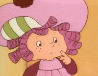 Thinking Think GIF by Strawberry Shortcake