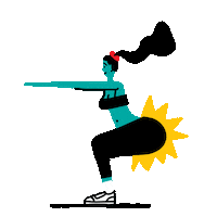 gym stretching Sticker by thomas slater