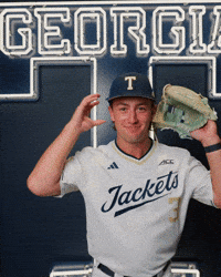 Georgia Tech Baseball GIF by Georgia Tech Yellow Jackets