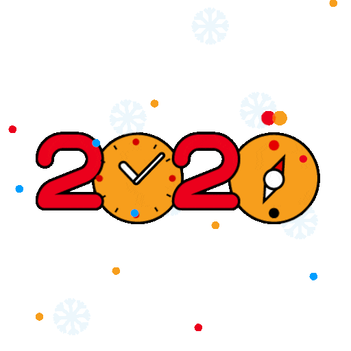 mastercardrussia snow 2020 new year count Sticker