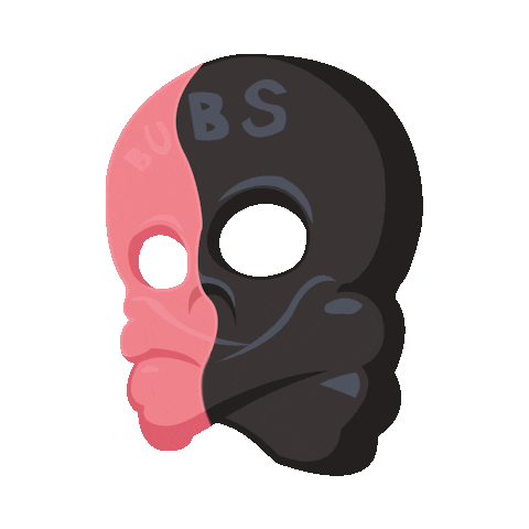 skull skalle Sticker by BUBS Godis