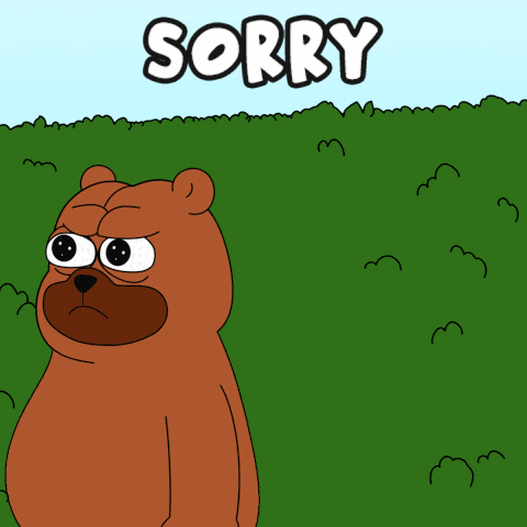 Sorry Web3 GIF by Beary