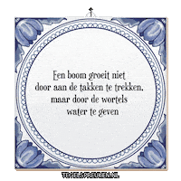 Water Boom Sticker by Tegelspreuken.nl