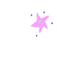 Pink Star Sticker by A Good Mess
