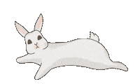 RabbitsWorld happy bunny rabbit flop Sticker