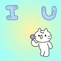 I Love You Cat GIF by Mikitti