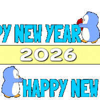 New Year Penguin Sticker by Pudgy Penguins