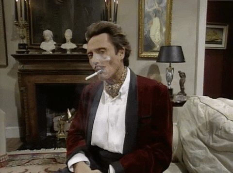 Christopher Walken Smoking GIF by Saturday Night Live