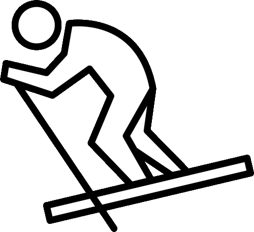 Skiing Sticker by RabbitFuel