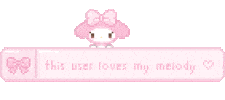 My Melody Pixel Sticker