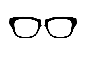 glasses nerdot Sticker