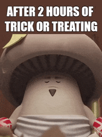 Hungry Trick Or Treat GIF by Mushmushfun