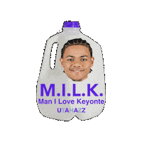 Utah Jazz Milk Sticker