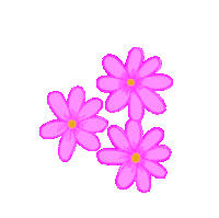 Pink Flowers Sticker